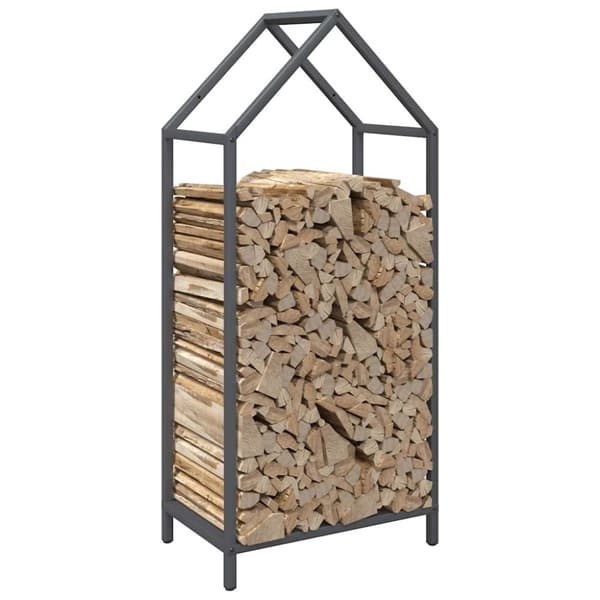 vidaXL brændestativ 40x25x90 cm koldvalset stål antracitgrå