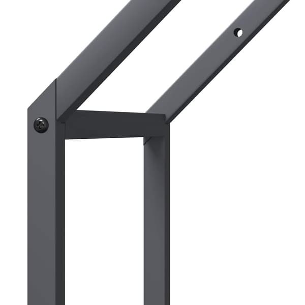 vidaXL brændestativ 40x25x90 cm koldvalset stål antracitgrå