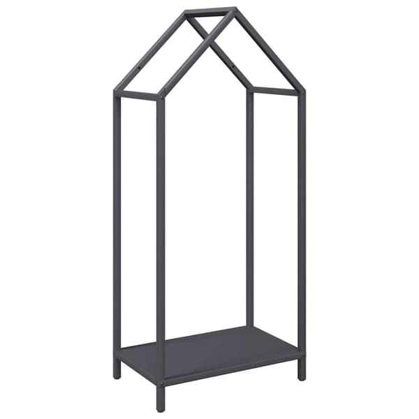 vidaXL Polttopuut antrasiitti 40x25x90 cm kylmävalssattua terästä