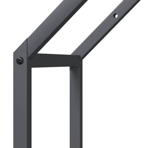 vidaXL brændestativ 40x25x60 cm koldvalset stål antracitgrå
