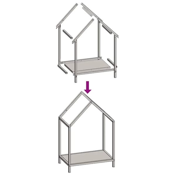 vidaXL brændestativ 40x25x60 cm koldvalset stål antracitgrå