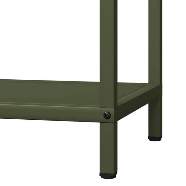 vidaXL brændestativ 40x25x60 cm koldvalset stål olivengrøn