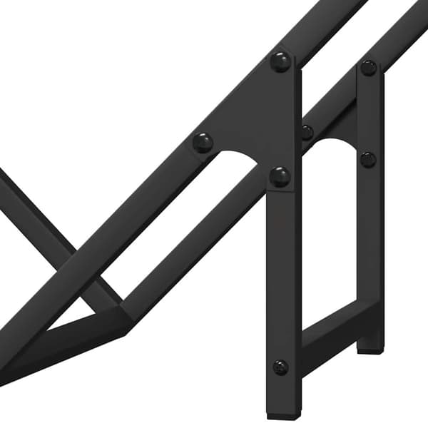 vidaXL brændestativ 50x25x50 cm koldvalset stål sort