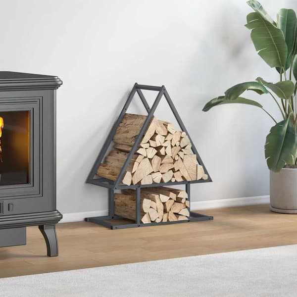vidaXL Polttopuut antrasiitti 50x25x60 cm Kylmävalssattu teräs
