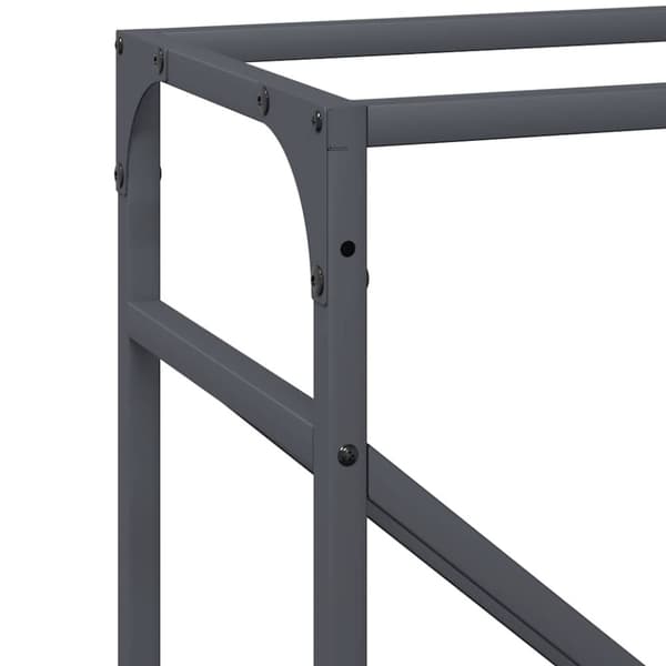 vidaXL Polttopuut antrasiitti 40x25x100 cm Kylmävalssattu teräs