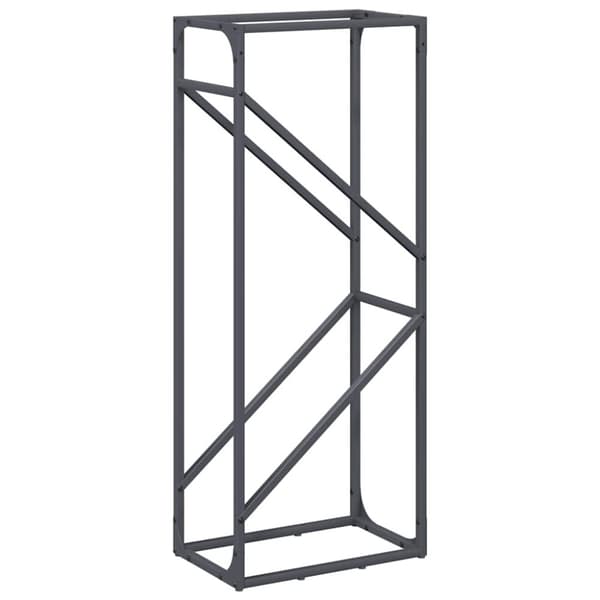 vidaXL Vedstativ antrasitt 40x25x100 cm kaldvalset stål