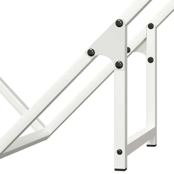 vidaXL Vedställ vit 60x25x60 cm kallvalsat stål