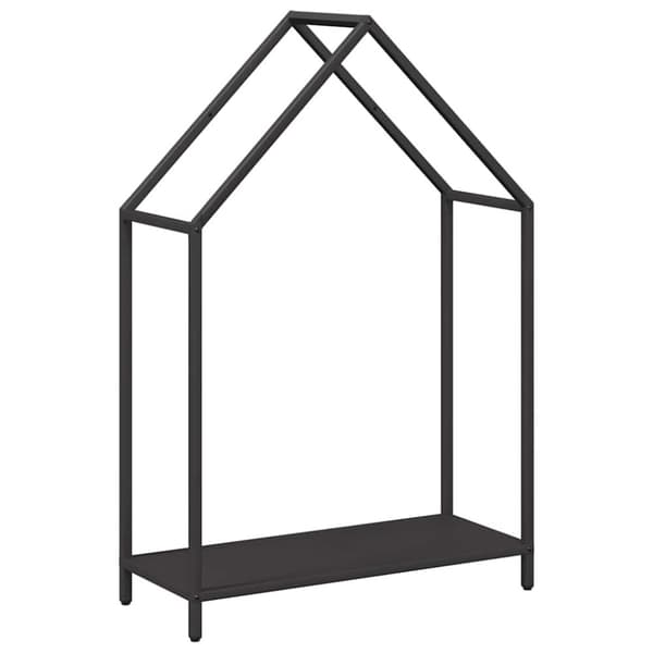 vidaXL brændestativ 60x25x90 cm koldvalset stål sort