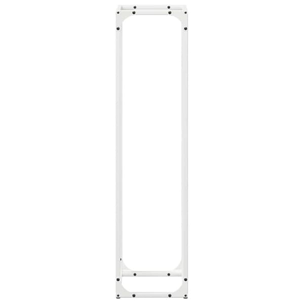vidaXL brændestativ 25x25x100 cm koldvalset stål hvid