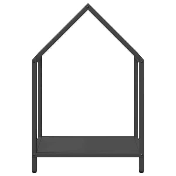 vidaXL Vedställ svart 40x25x60 cm kallvalsat stål