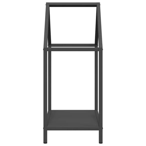 vidaXL Vedställ svart 40x25x60 cm kallvalsat stål