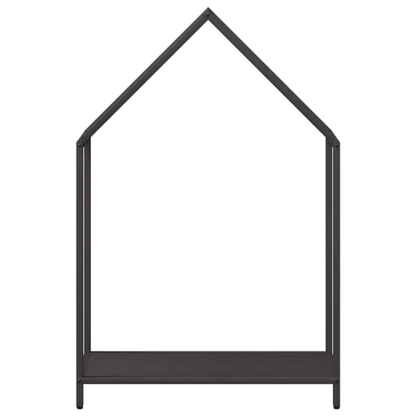vidaXL Vedstativ svart 60x25x90 cm kaldvalset stål