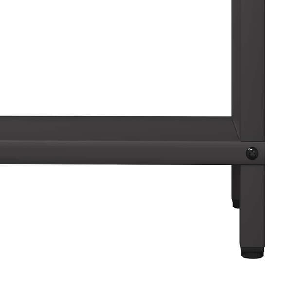 vidaXL Vedstativ svart 60x25x90 cm kaldvalset stål