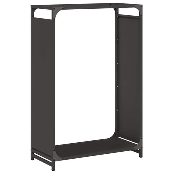 vidaXL brændestativ 60x28x90 cm koldvalset stål sort