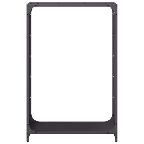 vidaXL brændestativ 60x28x90 cm koldvalset stål sort