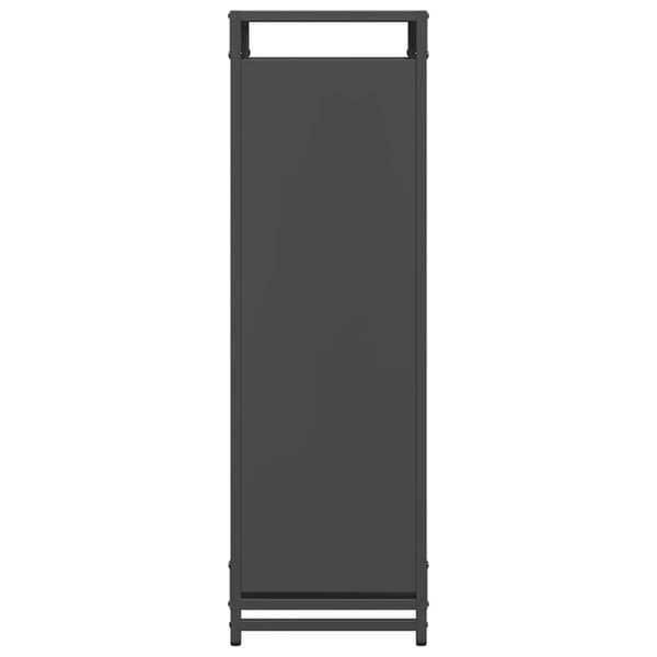vidaXL brændestativ 60x28x90 cm koldvalset stål sort