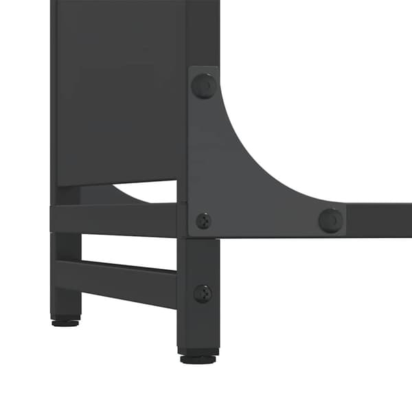 vidaXL brændestativ 60x28x90 cm koldvalset stål sort