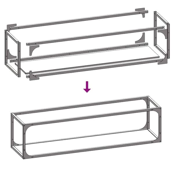 vidaXL Polttopuuteline musta 25x25x100 cm kylmävalssattua terästä