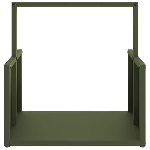 vidaXL Polttopuuteline 40x40x40 cm kylmävalssattu teräs