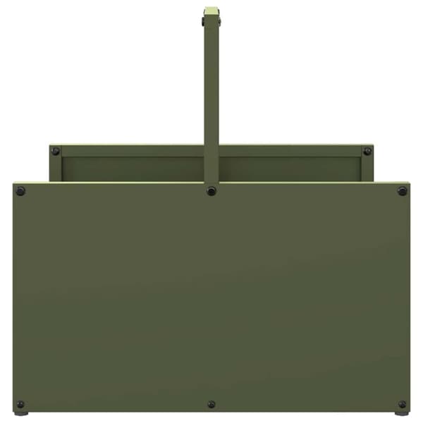 vidaXL Polttopuuteline 40x40x40 cm kylmävalssattu teräs