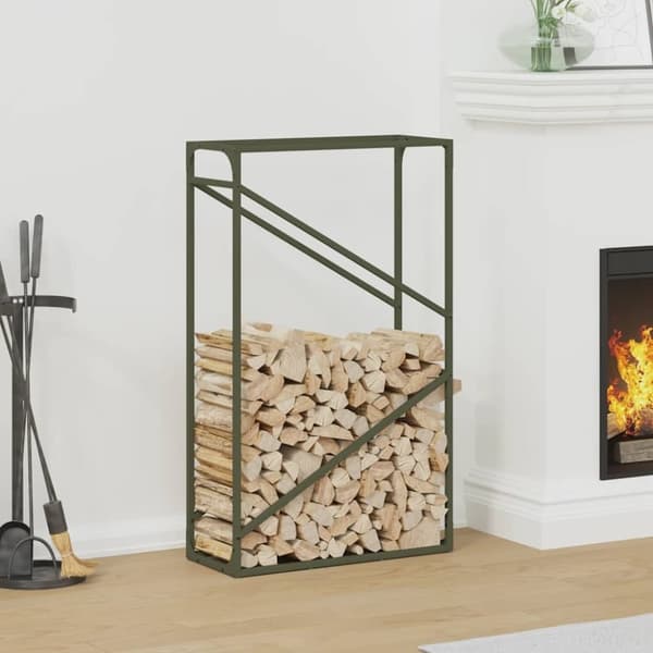 vidaXL Polttopuut 60x25x100 cm Kylmävalssattu teräs