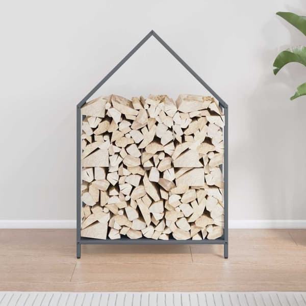 vidaXL Polttopuut antrasiitti 60x25x90 cm Kylmävalssattu teräs