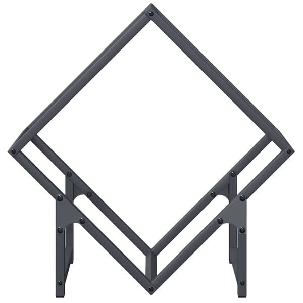 vidaXL Vedstativ antrasitt 50x25x50 cm kaldvalset stål