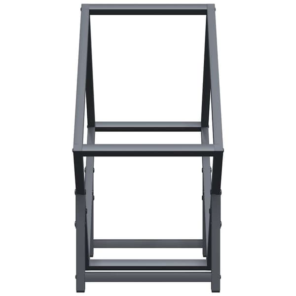 vidaXL Vedstativ antrasitt 50x25x50 cm kaldvalset stål