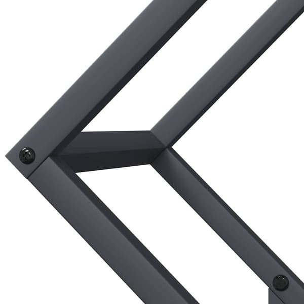 vidaXL Vedstativ antrasitt 50x25x50 cm kaldvalset stål