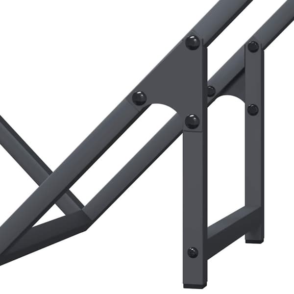vidaXL Vedstativ antrasitt 50x25x50 cm kaldvalset stål