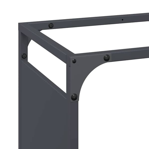 vidaXL Polttopuut Antrasiitti 60x28x90 cm Kylmävalssattu teräs