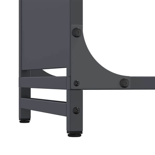 vidaXL Polttopuut Antrasiitti 60x28x90 cm Kylmävalssattu teräs