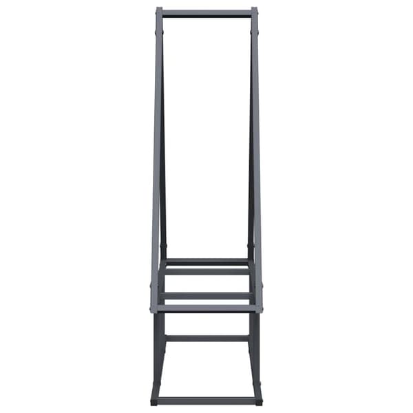 vidaXL Polttopuut antrasiitti 80x25x90 cm Kylmävalssattu teräs