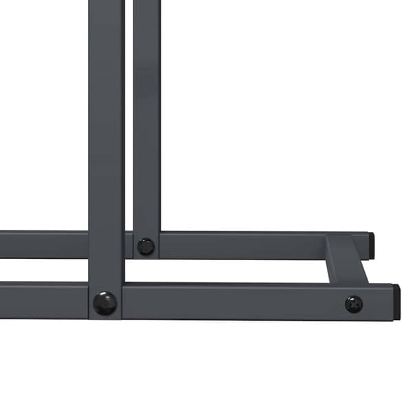 vidaXL Polttopuut antrasiitti 80x25x90 cm Kylmävalssattu teräs