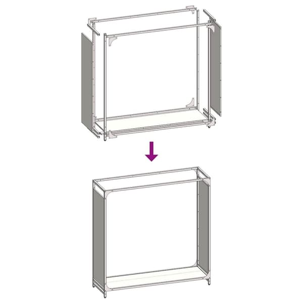 vidaXL Polttopuuteline Valkoinen 90x28x90 cm Kylmävalssattua terästä
