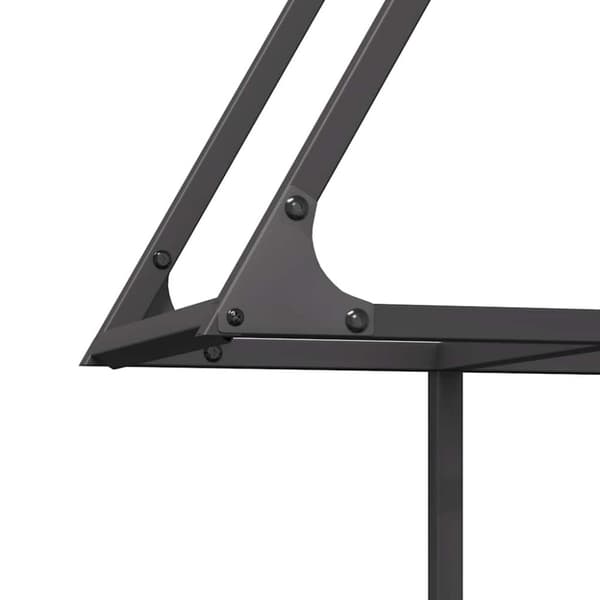 vidaXL brændestativ 80x25x90 cm koldvalset stål sort