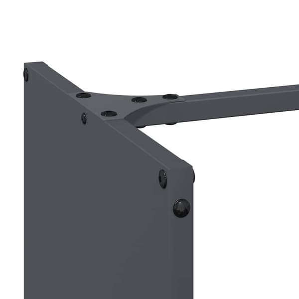 vidaXL Polttopuuteline antrasiitti 40x30x80 cm kylmävalssattu teräs