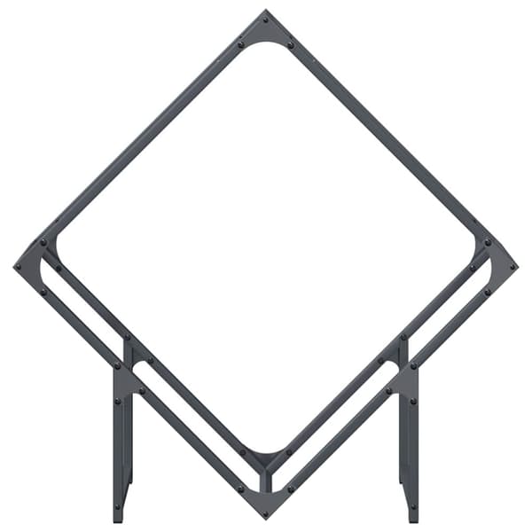 vidaXL Polttopuut antrasiitti 80x25x80 cm Kylmävalssattu teräs