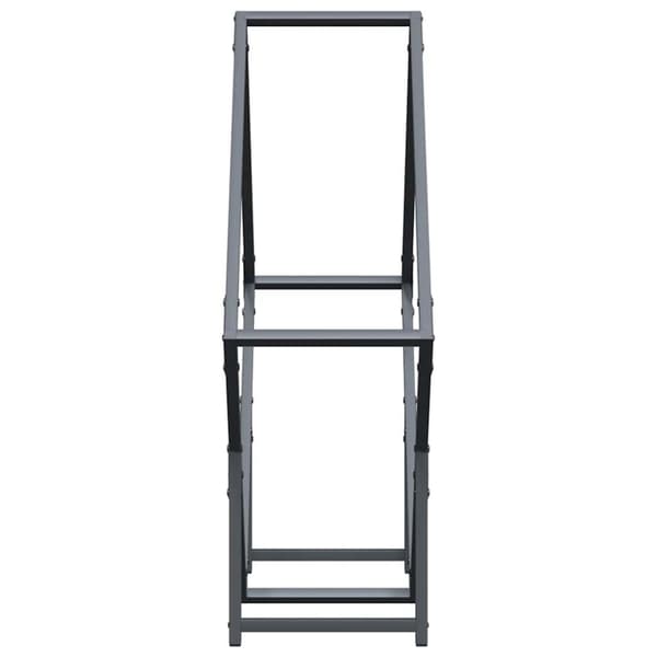 vidaXL Polttopuut antrasiitti 80x25x80 cm Kylmävalssattu teräs