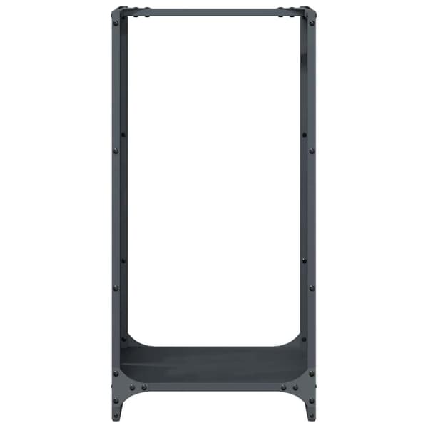 vidaXL Vedstativ antrasitt 40x30x80 cm kaldvalset stål