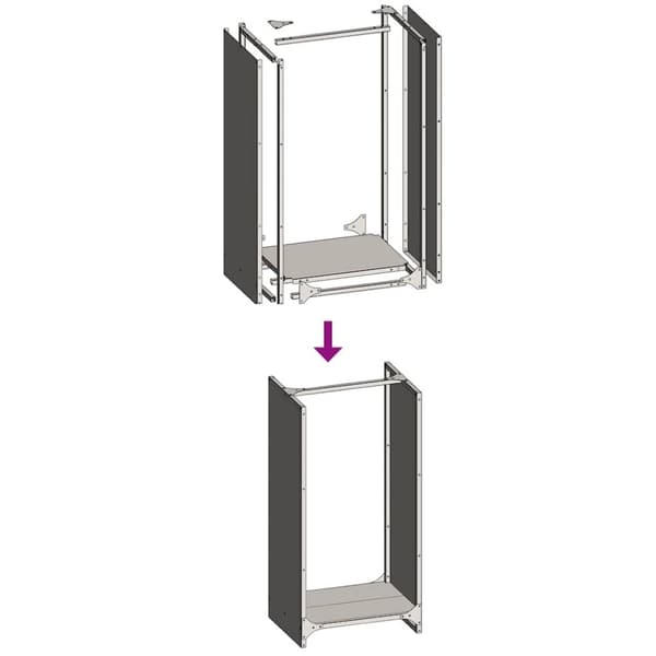 vidaXL Vedstativ antrasitt 40x30x80 cm kaldvalset stål