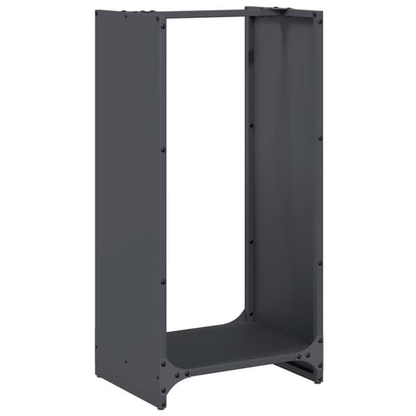 vidaXL Vedstativ antrasitt 40x30x80 cm kaldvalset stål