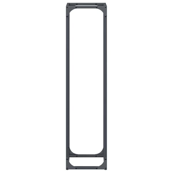 vidaXL Polttopuut antrasiitti 25x25x100 cm Kylmävalssattu teräs