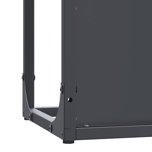 vidaXL Vedstativ antrasitt 25x25x100 cm kaldvalset stål
