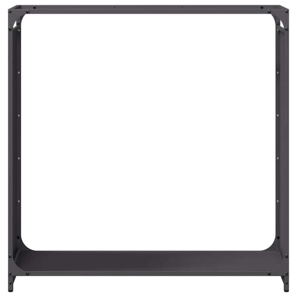 vidaXL brændestativ 90x28x90 cm koldvalset stål sort