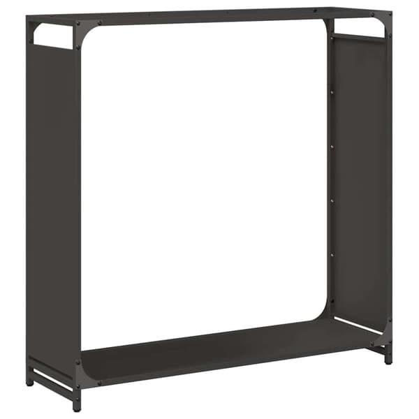 vidaXL brændestativ 90x28x90 cm koldvalset stål sort