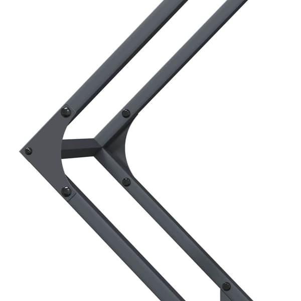 vidaXL Vedstativ antrasitt 80x25x80 cm kaldvalset stål