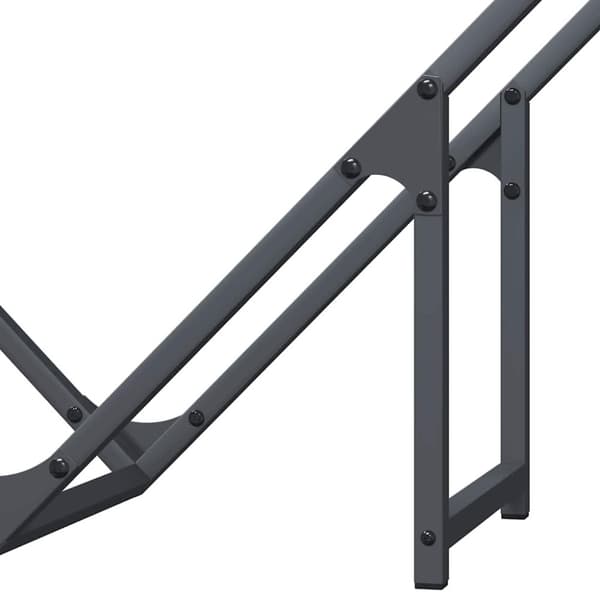 vidaXL Vedstativ antrasitt 80x25x80 cm kaldvalset stål