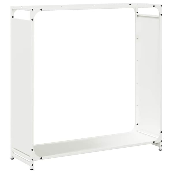 vidaXL Vedstativ svart 90x28x90 cm kaldvalset stål