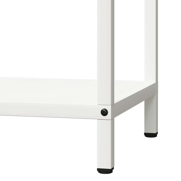 vidaXL Polttopuuteline valkoinen 40x25x60 cm kylmävalssattua terästä
